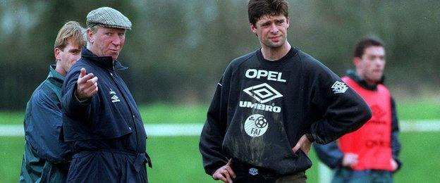 Jack Charlton and Niall Quinn