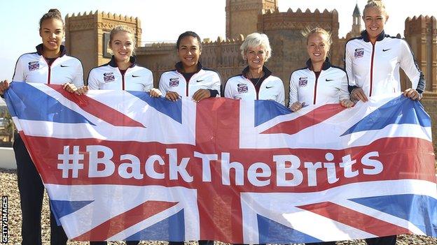 GB's Fed Cup squad