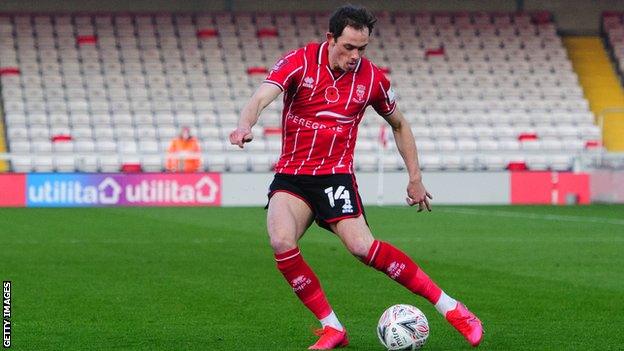 Theo Archibald played for Lincoln City in League One last season after signing from Macclesfield Town last summer