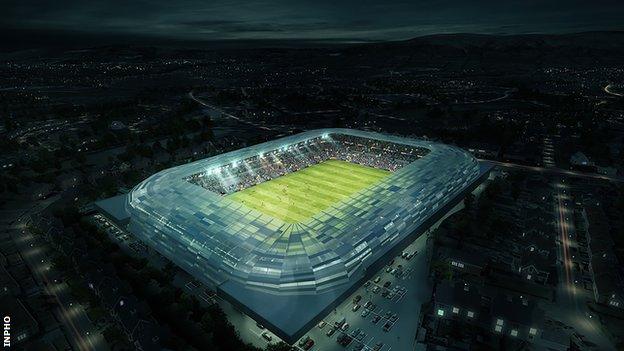 Proposed design for Casement Park