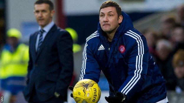 Former Ross County manager Jim McIntyre and Hamilton manager Martin Canning