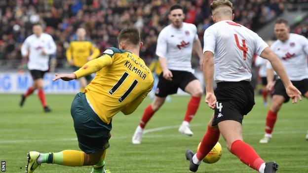 Klimala's sole Celtic start came in the 3-0 Scottish Cup win over Clyde