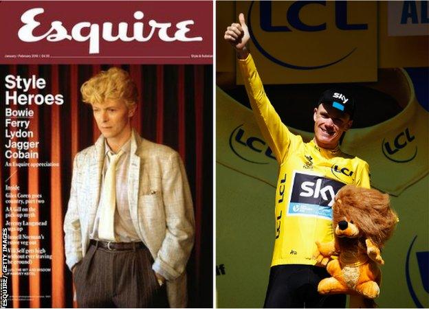 Esquire and picture of Chris Froome