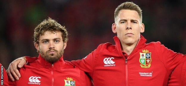 Leigh Halfpenny and Liam Williams