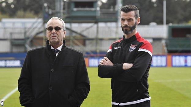 Roy MacGegor and Ross County co-manager Stuart Kettlewell