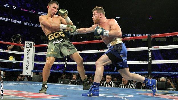 Gennady Golovkin and Saul 'Canelo' Alvarez