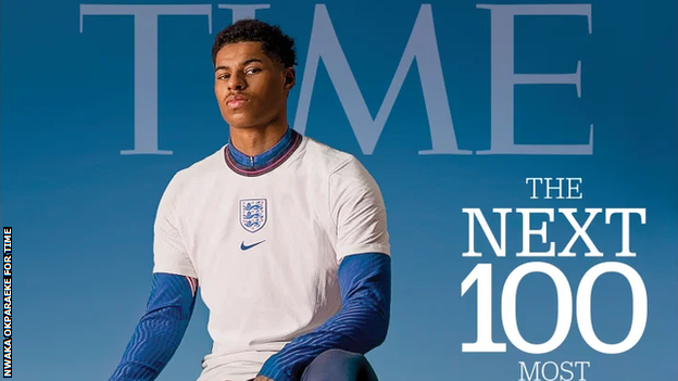 Marcus Rashford on the cover of TIME