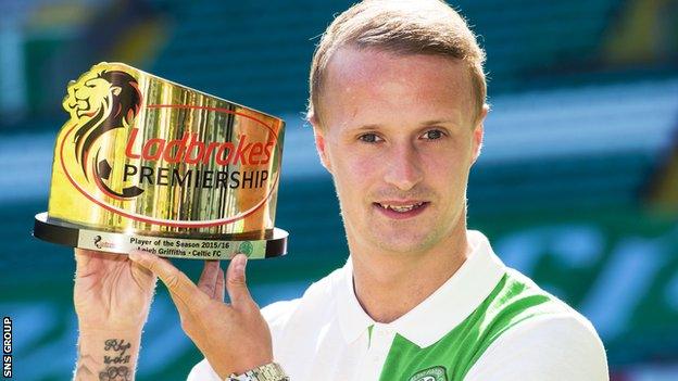 Celtic striker Leigh Griffiths