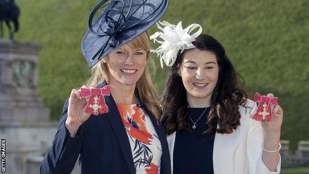 Jen Kehoe and Menna Fitzpatrick at Windsor Castle