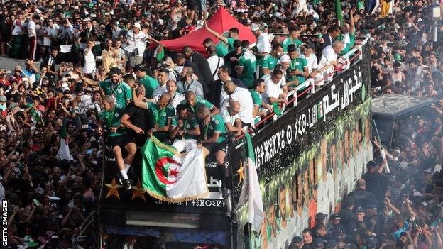 Algeria victory parade