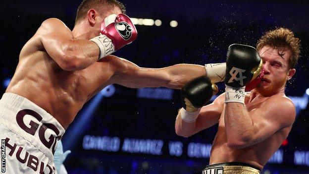 Golovkin's jab helped him win the opening round on all three cards