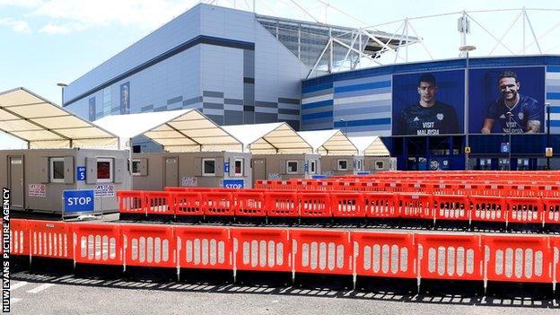 Cardiff City Stadium testing centre