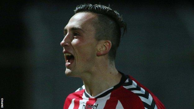 Aaron McEneff scored his first goal of the season from open play to draw Derry City level against Sligo Rovers at the Brandywell