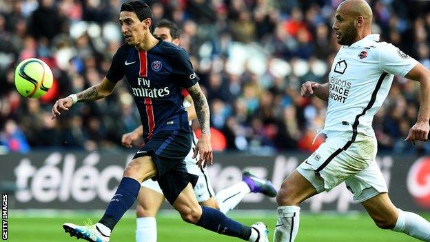 Angel di Maria scores for Paris St-Germain