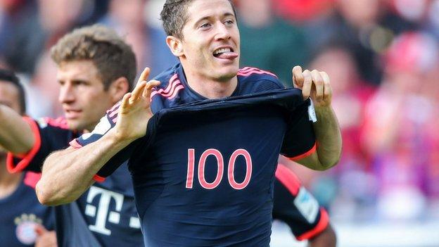 Robert Lewandowski of Bayern Munich