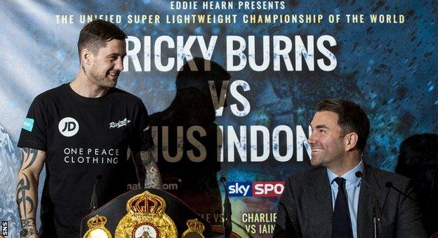 Ricky Burns and Eddie Hearn