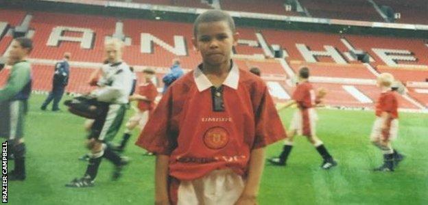 A young Fraizer Campbell