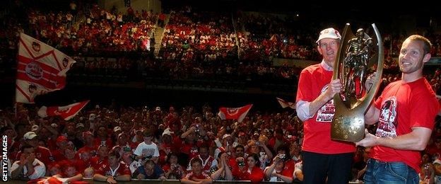 Wayne Bennett and Ben Hornby