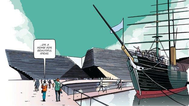 V&A Dundee comic strip