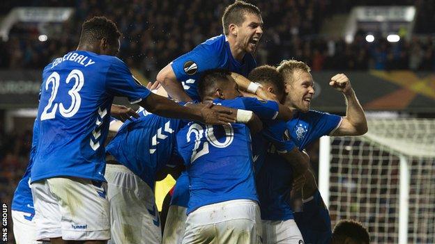 Rangers came from behind to beat Rapid Vienna at Ibrox