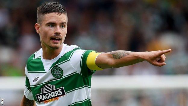 Mikael Lustig in action for Celtic