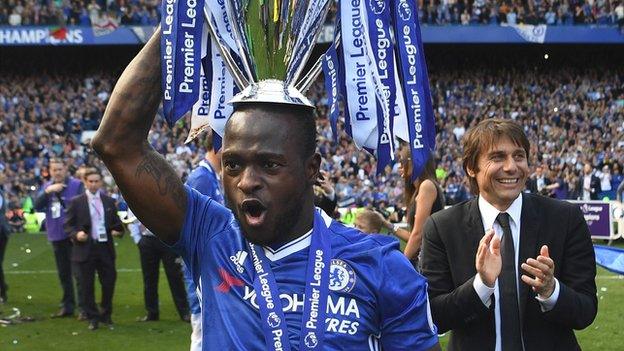 Victor Moses of Nigeria and Chelsea