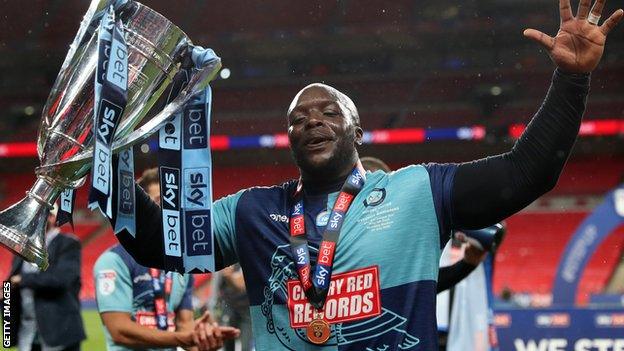 Adebayo Akinfenwa celebrates