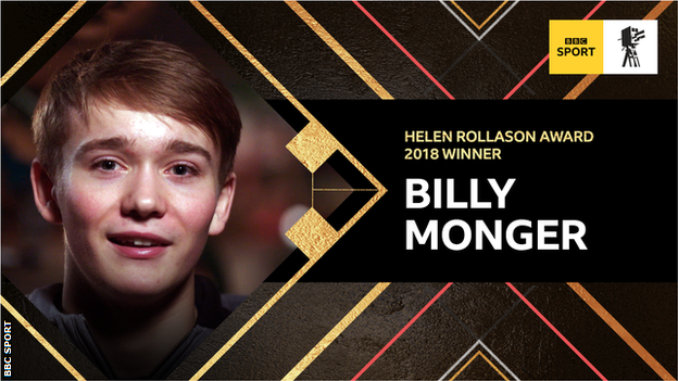 Helen Rollason Award winner Billy Monger