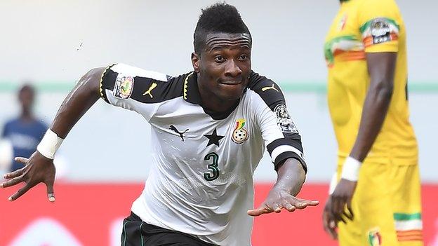 Ghana captain Asamoah Gyan