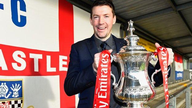 Chris Todd with the FA Cup