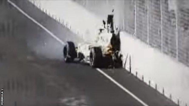 Piquet Jr crash 2008