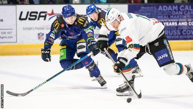 Belfast Giants on the attack at the Skydome in Saturday night's league encounter