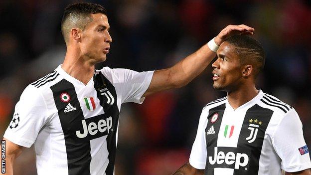 Cristiano Ronaldo and Douglas Costa