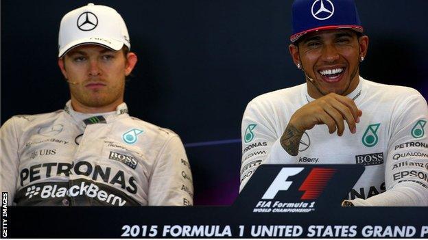 Nico Rosberg and Lewis Hamilton