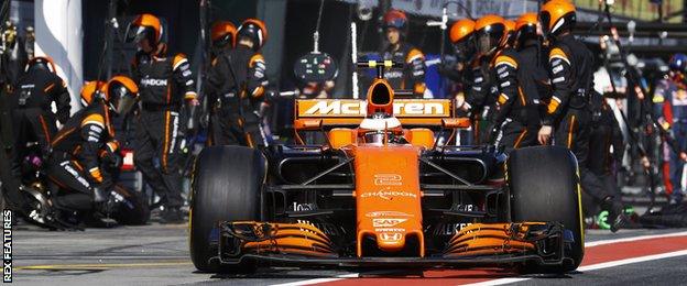 Stoffel Vandoorne in his McLaren-Honda