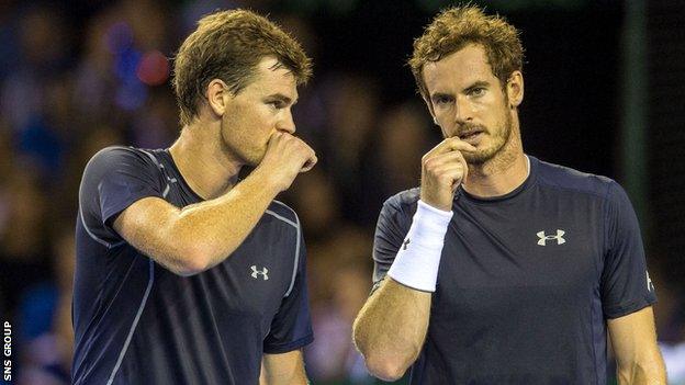 Jamie and Andy Murray have never lost a Davis Cup doubles rubber