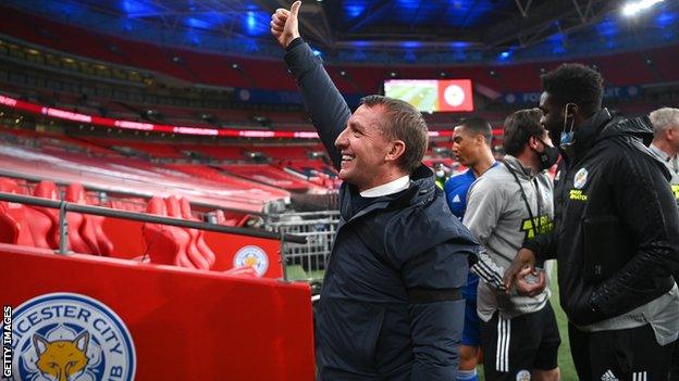 Brendan Rodgers led Leicester City to a first FA Cup final since 1969