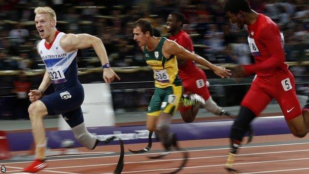 Jonnie Peacock won gold at the 2012 Paralympics in London