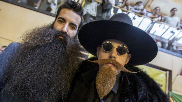 two bearded competitors