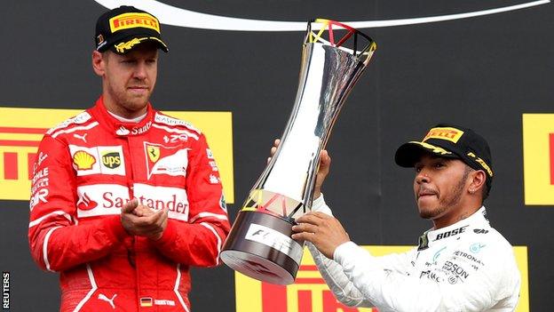 Sebastian Vettel and Lewis Hamilton