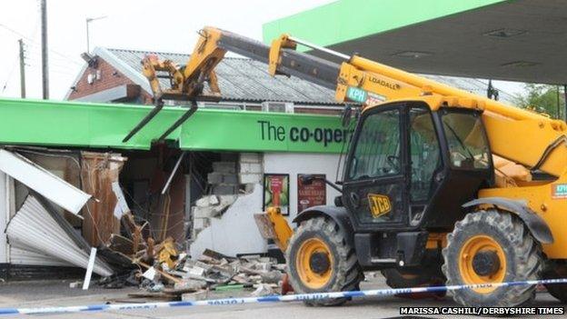 Ram raid in Chesterfield