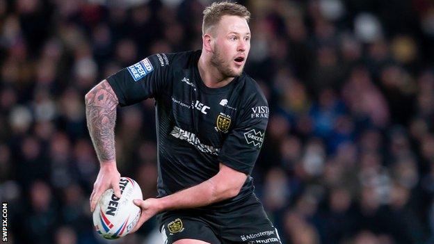 Joe Westerman in action for Hull FC