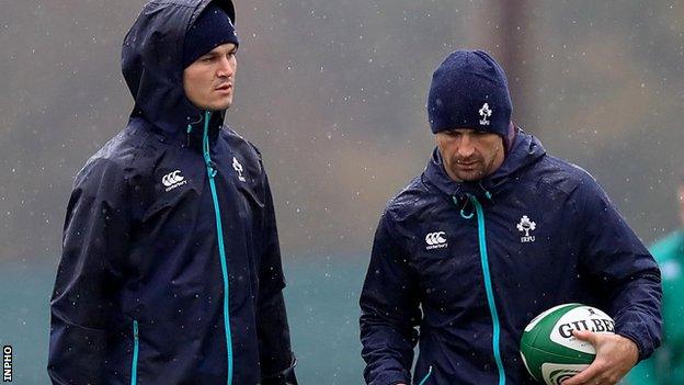 Johnny Sexton and Rob Kearney