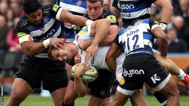 Bath against Exeter