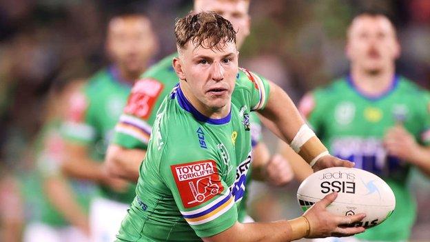 George Williams in action for NRL side Canberra Raiders