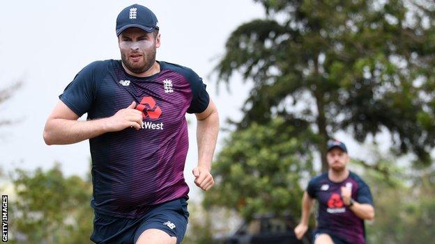 England's Dom Sibley trains in Sri Lanka