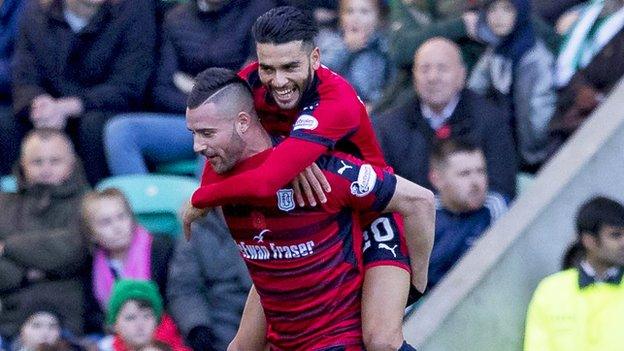 Dundee striker Marcus Haber