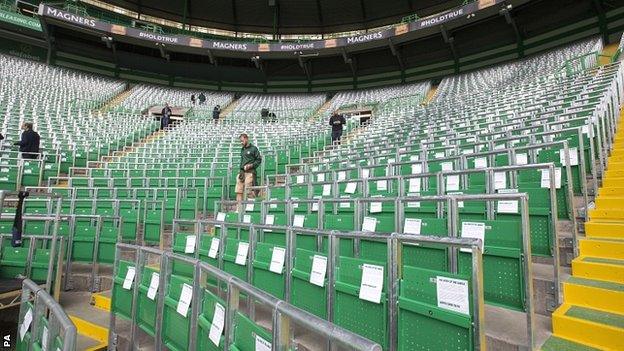 West Brom wanted to install the type of rail seating already used at Celtic FC