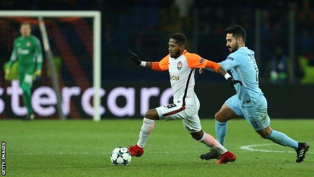 Fred in action for Shakhtar Donetsk