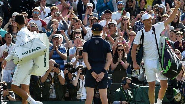 Novack Djokovic and Sam Querrey